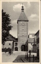 The Ledererturm - Gate Tower Wels, Austria Postcard Postcard