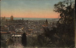 Panoramic View of City Postcard