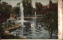 Lago en la Alameda San Luis Potosi, Mexico Postcard Postcard