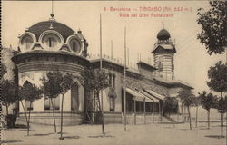 View of the Grand Restaurant at Tibidabo Barcelona, Spain Postcard Postcard