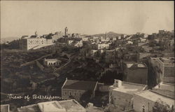 View over the Town Bethlehem, Palestinian Territories Middle East Postcard Postcard