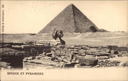 The Sphinx and Pyramids Postcard