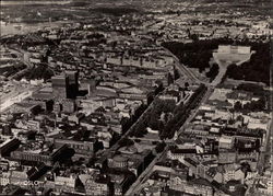 Aerial View of City Postcard