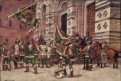 The Historic District of Siena Postcard