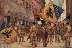 The Historic district of Siena Postcard