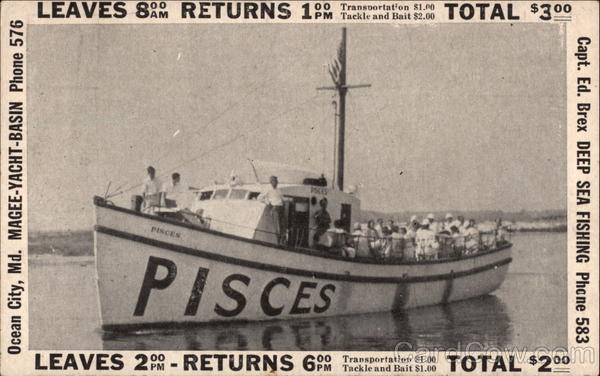 Pisces Deep Sea Fishing Boat Ocean City Maryland