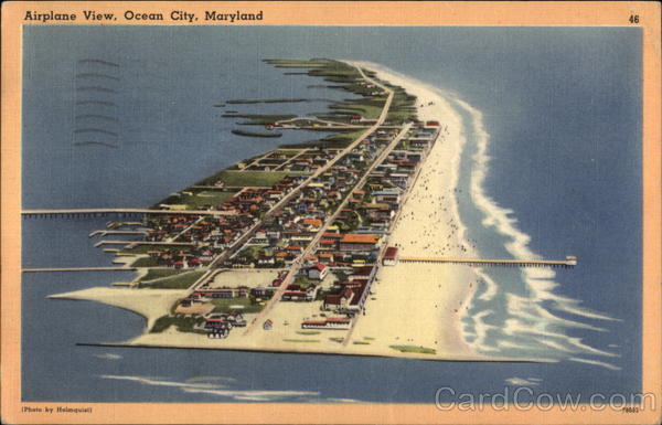 Airplane View of Ocean City Maryland Holmquist