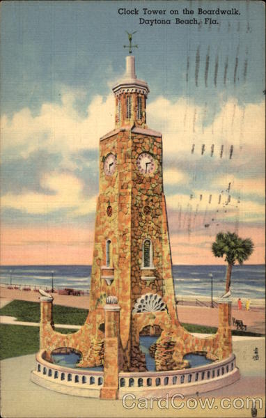 Clock Tower on the Boardwalk Daytona Beach Florida
