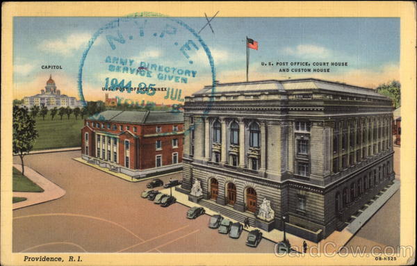 U.S. Post Office, Court House and Custom House Providence Rhode Island