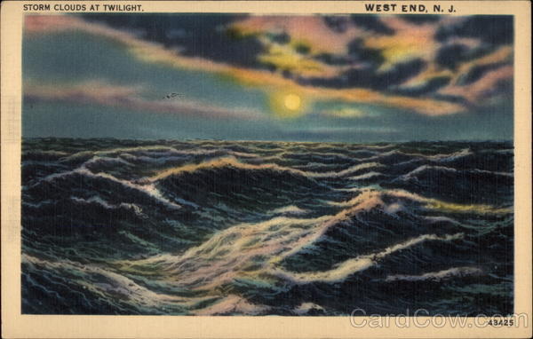 Storm Clouds at Twilight West End New Jersey