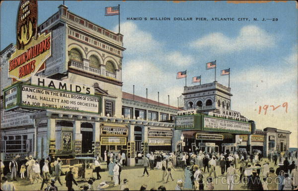 Hamid's Million Dollar Pier Atlantic City New Jersey