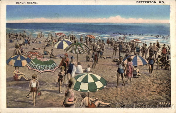 Beach Scene Betterton Maryland