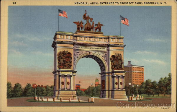 Memorial Arch, Entrance to Prospect Park, Brooklyn New York