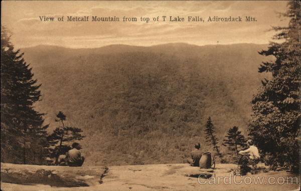 View of Metcalf Mountain from Top of T. Lake Falls Arietta New York