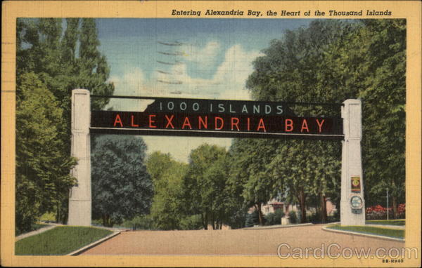 Entering Alexandria Bay, the heart of the Thousand Islands New York