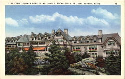 The Eyrie, Summer Home of Mr. John D. Rockefeller, Jr Seal Harbor, ME Postcard Postcard