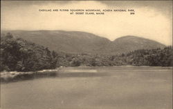 Cadillac and Flying Squadron Mountains, Acadia National Park Postcard