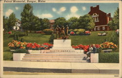 The Peirce Memorial in Maine Postcard