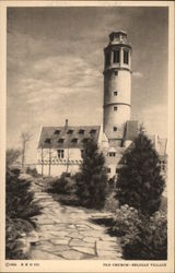 Old Church - Belgian Village Postcard