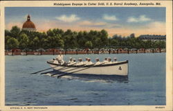 Midshipmen engage in Cutter Drill, U.S. Naval Academy Annapolis, MD Postcard Postcard