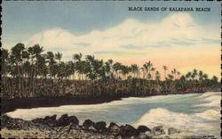 Balck Sands Kalapana Beach, HI Postcard Postcard