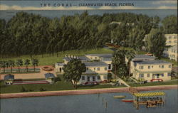 The Coral Motel Apartment Clearwater Beach, FL Postcard Postcard