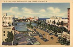 Lake Pancoast and Exclusive Hotel Section Postcard
