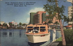Sightseeing Boats on Lake Pancoast Postcard