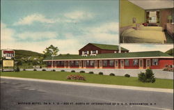 Mayfair Motel, on N.Y. 12 -- 800 FT North of Intersection of U.S. 11 Binghamton, NY Postcard Postcard