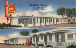 Rainbow Motel, Humber Bay Postcard