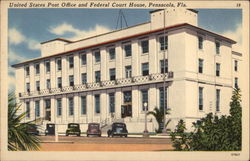 United States Post Office and Federal Court House Pensacola, FL Postcard Postcard