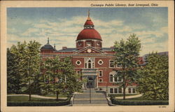 Carnegie Public Library East Liverpool, OH Postcard Postcard