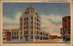 City Hall Champaign, IL Postcard Postcard