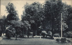 The Glenwood, Picturesque View of Lawn Postcard