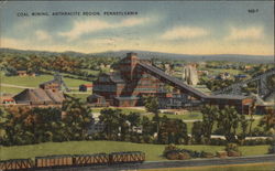 Coal Mining Anthracite Region Pennsylvania Postcard