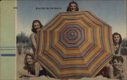 Beauties on the Beach Postcard