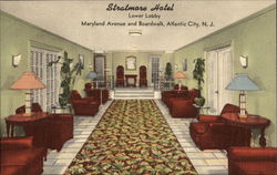 Stratmore Hotel, Lower Lobby Postcard