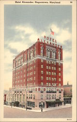 Hotel Alexander Hagerstown, MD Postcard Postcard