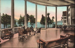 The Sagamore Veranda, Bolton Landing Postcard