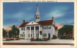 Shenandoah County Court House Woodstock, VA Postcard Postcard