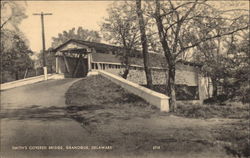 Smith's Covered Bridge Granogue, DE Postcard Postcard