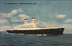 S.S. Independance - American Export Lines Postcard