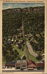 The incline up Lookout Mountain Chattanooga, TN Postcard Postcard