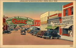 Looking West on Bankhead Highway Postcard