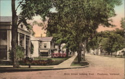 Main Street looking East Poultney, VT Postcard Postcard