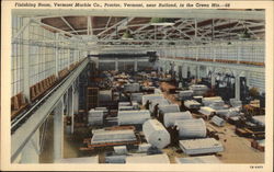 Finishing Room, Vermont Marble Co Postcard