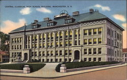Central Classical High School Building Postcard
