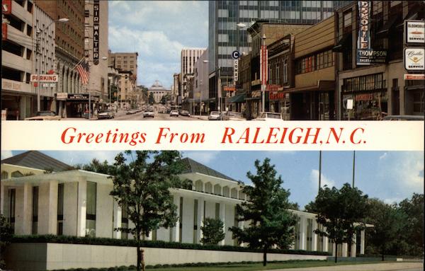 Greetings from Raleigh North Carolina G. Lester Roberts