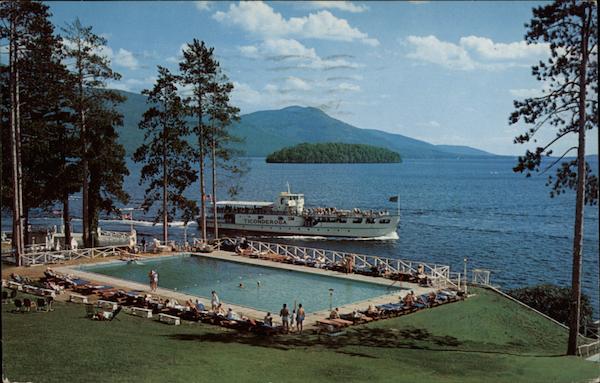 Looking South on Lake George Bolton Landing New York