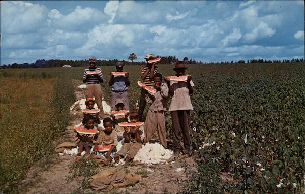 Time Out for Watermelon Down South Black Americana